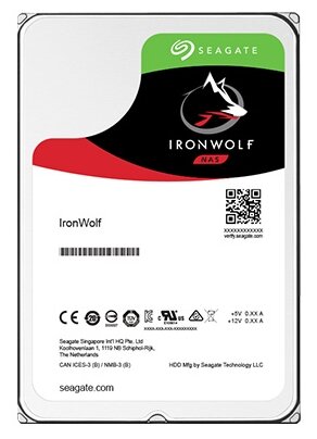Жесткий диск SEAGATE Ironwolf , 12Тб, HDD, SATA III, 3.5" - фото №1