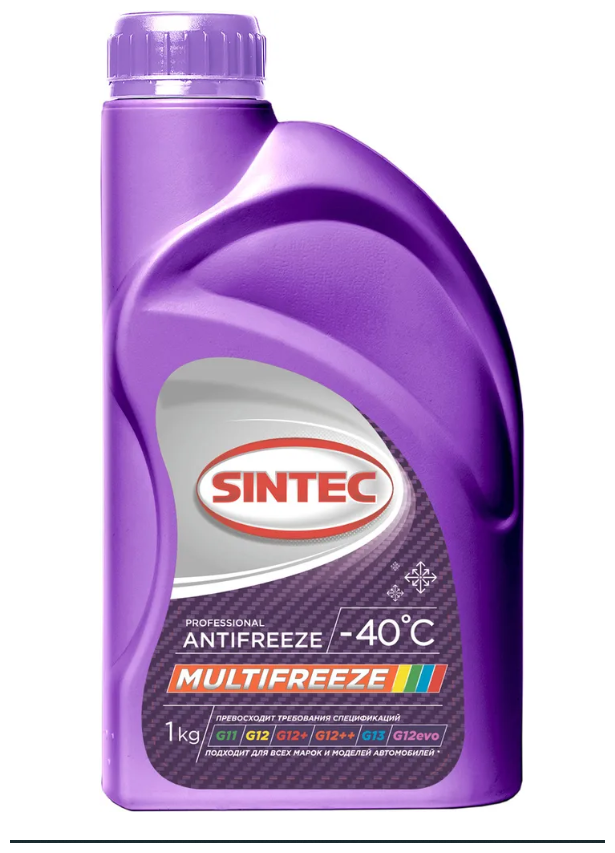 SINTEC 990561 Антифриз Sintec Multifreeze violet G12 1кг 990561