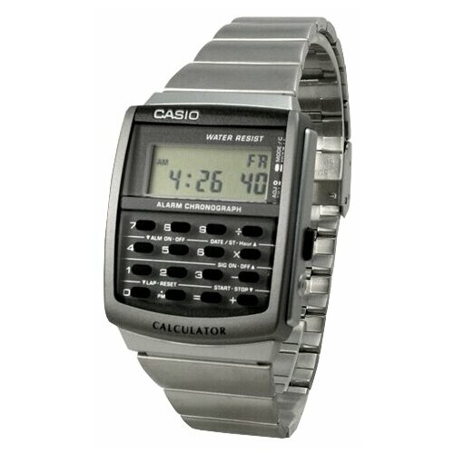 Наручные часы CASIO Vintage CA-506-1, серый, серебряный