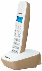 Р/Телефон Dect Panasonic KX-TG1611RUJ бежевый/белый АОН