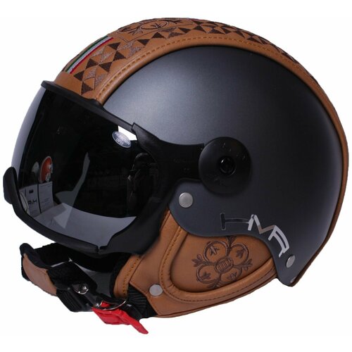 Шлем горнолыжный с визором HMR HERITAGE Z1 23.354 GIULIETTA ANTRACITE (L)+VTS2B
