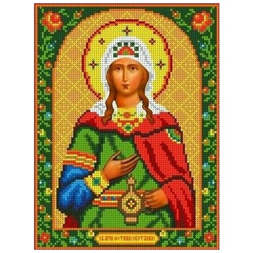 Рисунок на ткани Каролинка Святая Фотиния (Светлана), 18,5x25 см рисунок на ткани каролинка святая светлана 13x17 см