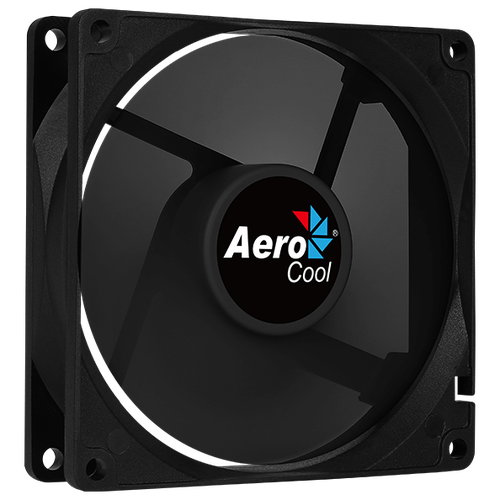 Вентилятор для корпуса AeroCool Force 12 / 120mm/ 3pin+4pin/ Black вентилятор fan aerocool force 8 80mm 3pin 4pin black