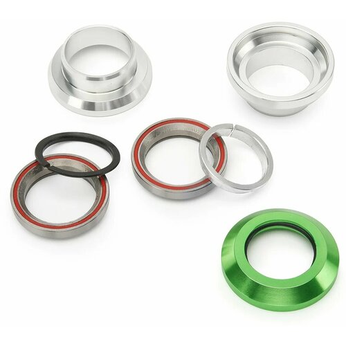 фото Рулевая колонка fox pro стандарт 1 1/8 silver/green
