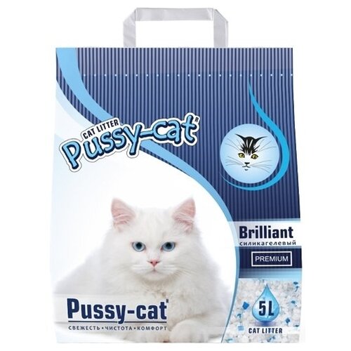 Впитывающий наполнитель Pussy-Cat Premium Brilliant, 5л, 1 шт. pussy cat pussy cat what can you see board bk