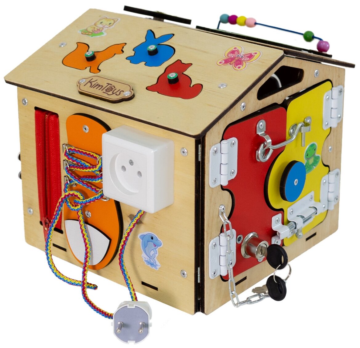 Бизиборд Домик Бизидом игрушки для девочек мальчиков подарки детям