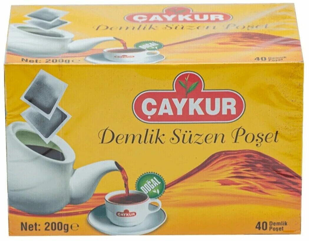 Чай черный мелколистовой в пакетах Demlik Suzen poset Турция 40 пак - фотография № 2