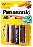 Батарейка Panasonic Alkaline Power LR6APB 4 шт блистер