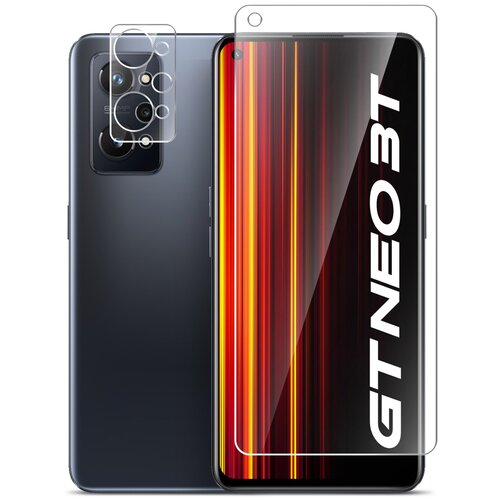 Защитное стекло на Realme GT Neo 3T (Риалми ГТ Нэо 3Т) на Экран и Камеру, гибридное: пленка + стекловолокно, прозрачное тонкое Hybrid Glass, Brozo защитное стекло на realme 10 pro риалми 10 про на экран и камеру гибридное пленка стекловолокно прозрачное тонкое hybrid glass brozo