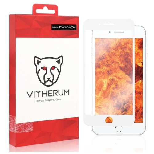 фото Защитное стекло Vitherum RUBY Ultimate Resistance Tempered Glass для 6 Plus/6S Plus белый