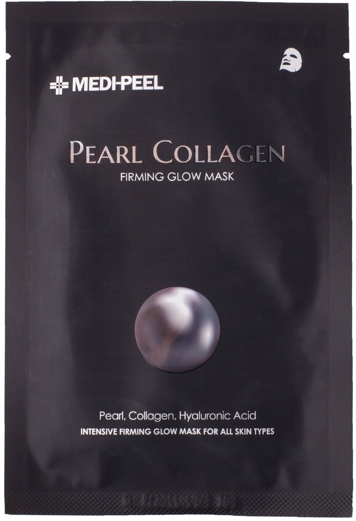 MEDI-PEEL Разглаживающая маска с жемчугом и коллагеном Pearl Collagen Mask (25ml)