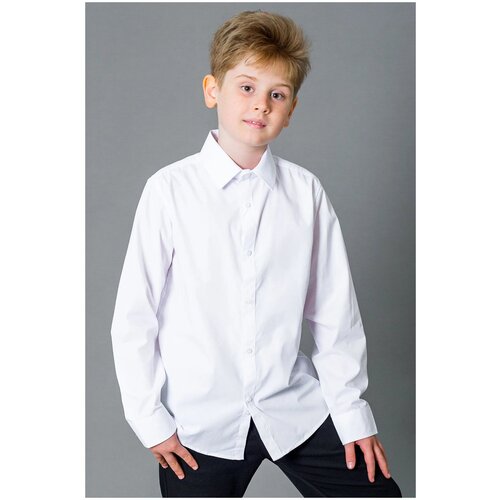 фото Рубашка deloras, размер 134 см, голубой, c70478p-22