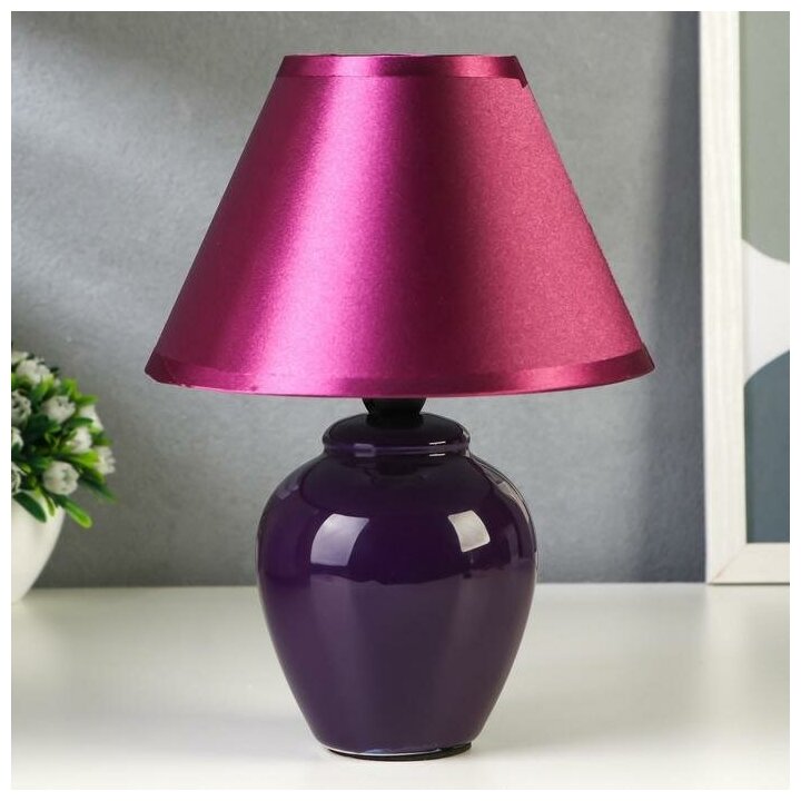 RISALUX Лампа настольная 32006/1 E14 40Вт фиолетовый 17х17х24 см RISALUX