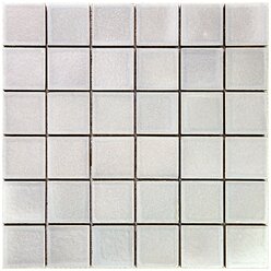 Мозаика Skalini MRC-GREY-3 из глянцево-матового (микс) мрамора размер 30х30 см чип 48x48 мм толщ. 10 мм площадь 0.09 м2 на сетке