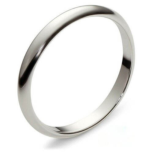 Обручальное кольцо из белого золота 3 мм 01О020011/339320, размер 18.5