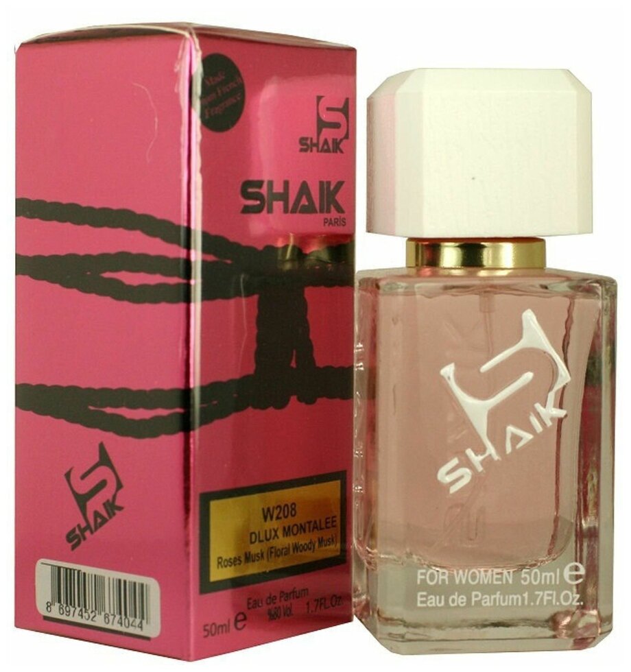 SHAIK парфюмерная вода W208 Dlux Montlee Roses Musk, 50 мл