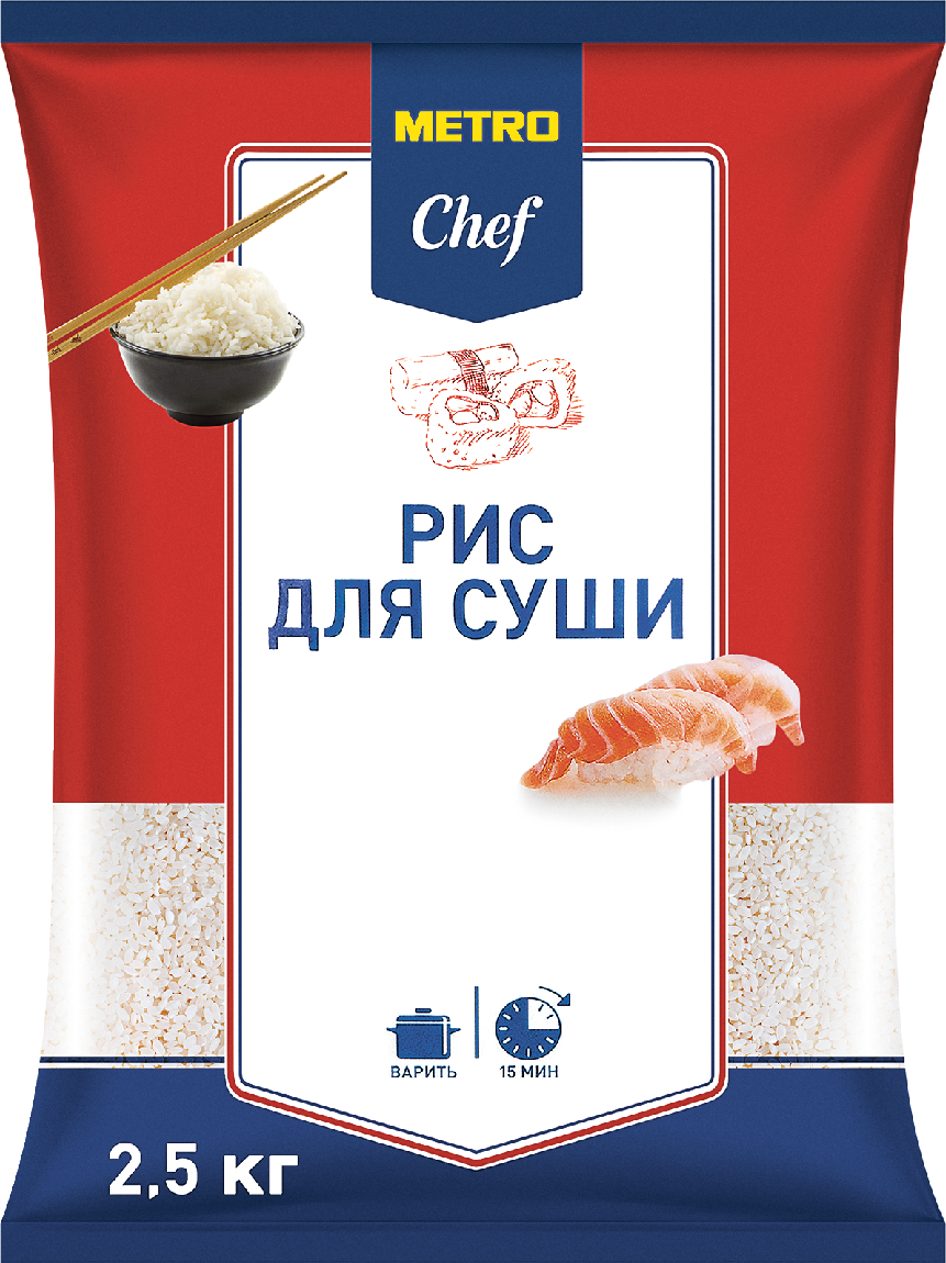 METRO Chef Рис для суши, 2.5кг
