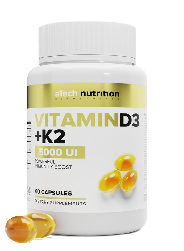 VITAMIN D3+К2 / Витамин Д3 + К2 aTech nutrition