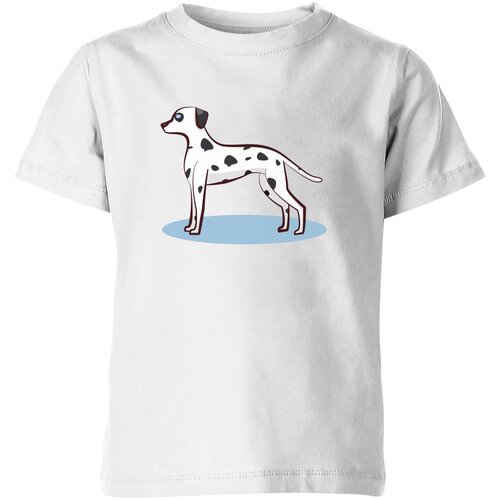 Футболка Us Basic, размер 4, белый детская футболка собака далматинец 152 белый
