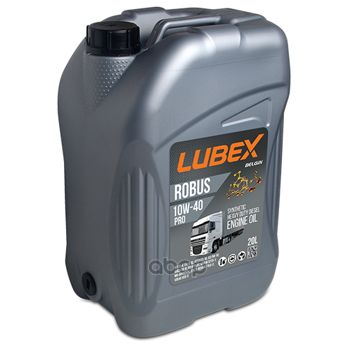 LUBEX L01907720020 LUBEX ROBUS PRO 10W40 (20L)_масло мот! синт.\API CH-4/CI-4/SL, ACEA A3/B4/E7, MAN M 3275-1, MB 228.3