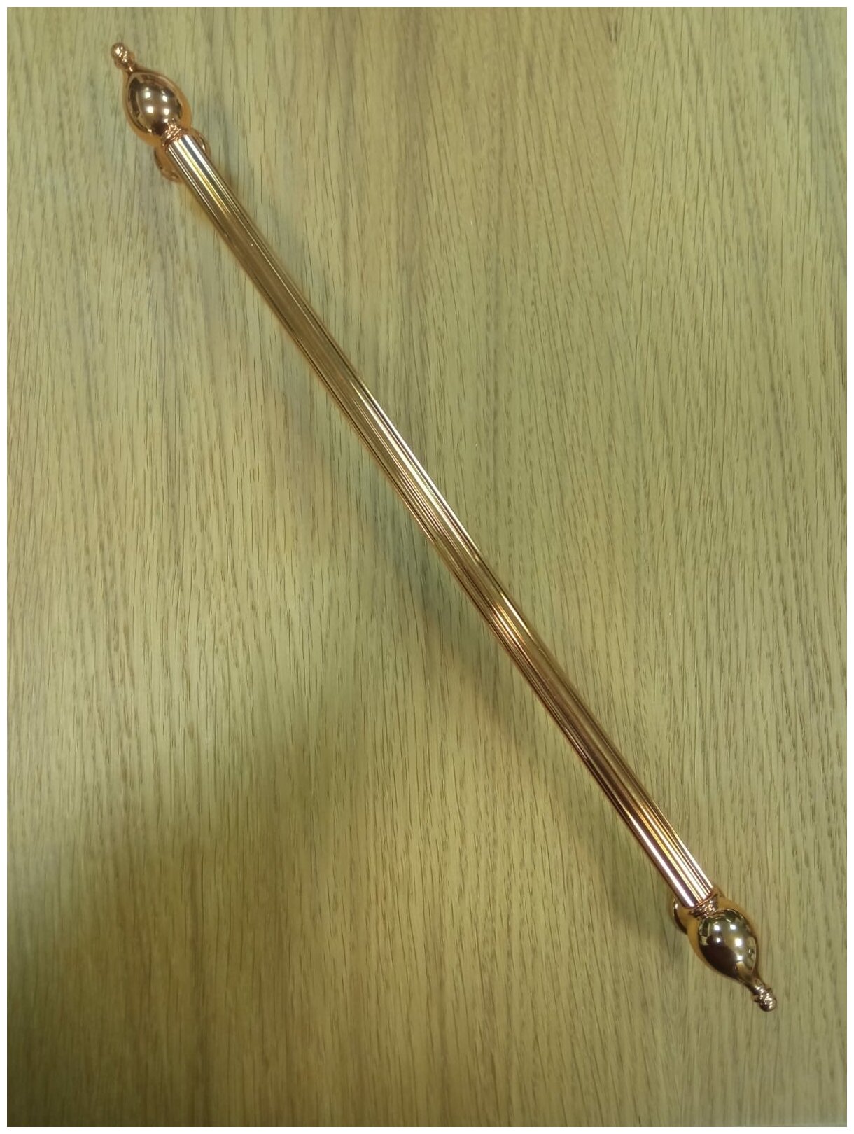 Ручка скоба современная классика, глянцевое золото 320 мм - фотография № 2