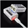 Аккумулятор Крона 9V li-ion 6f22 PALO 650mAh 6f22 с зарядкой по microusb от usb - 2 шт - изображение