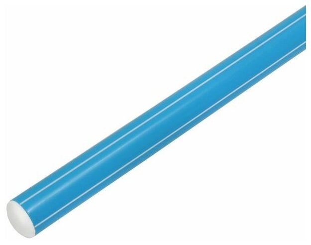 Палка гимнастическая 90 см, цвет голубой для дома