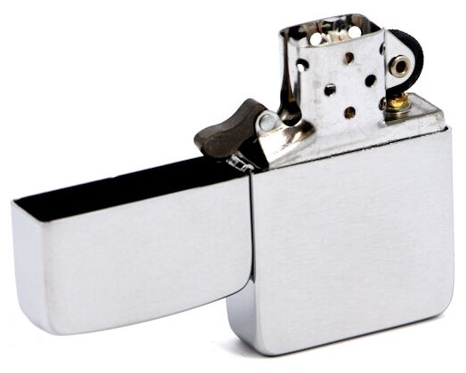 Зажигалка ZIPPO 1941 Replica™ с покрытием Brushed Chrome, латунь/сталь, серебристая, 38x13x56 мм