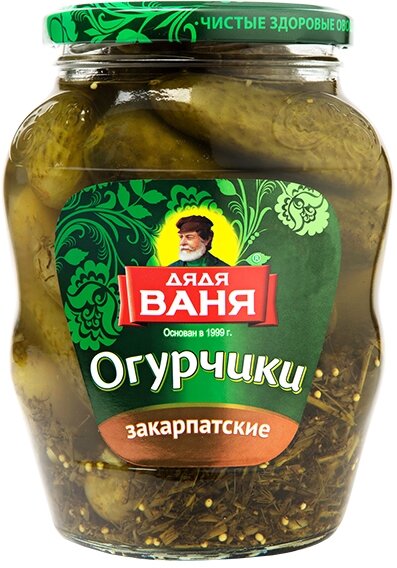 Огурцы "Дядя Ваня" маринованные Закарпатские 680 г