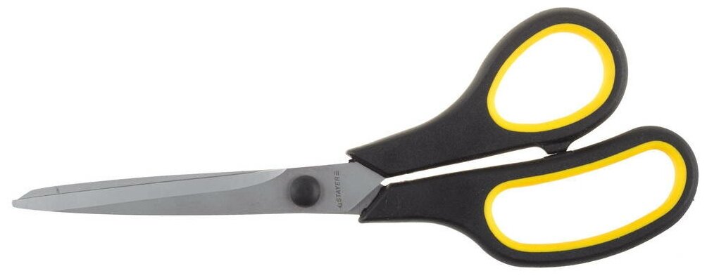 STAYER 215 мм изогнутые двухкомпонентные ручки хозяйственные ножницы (40466-21)