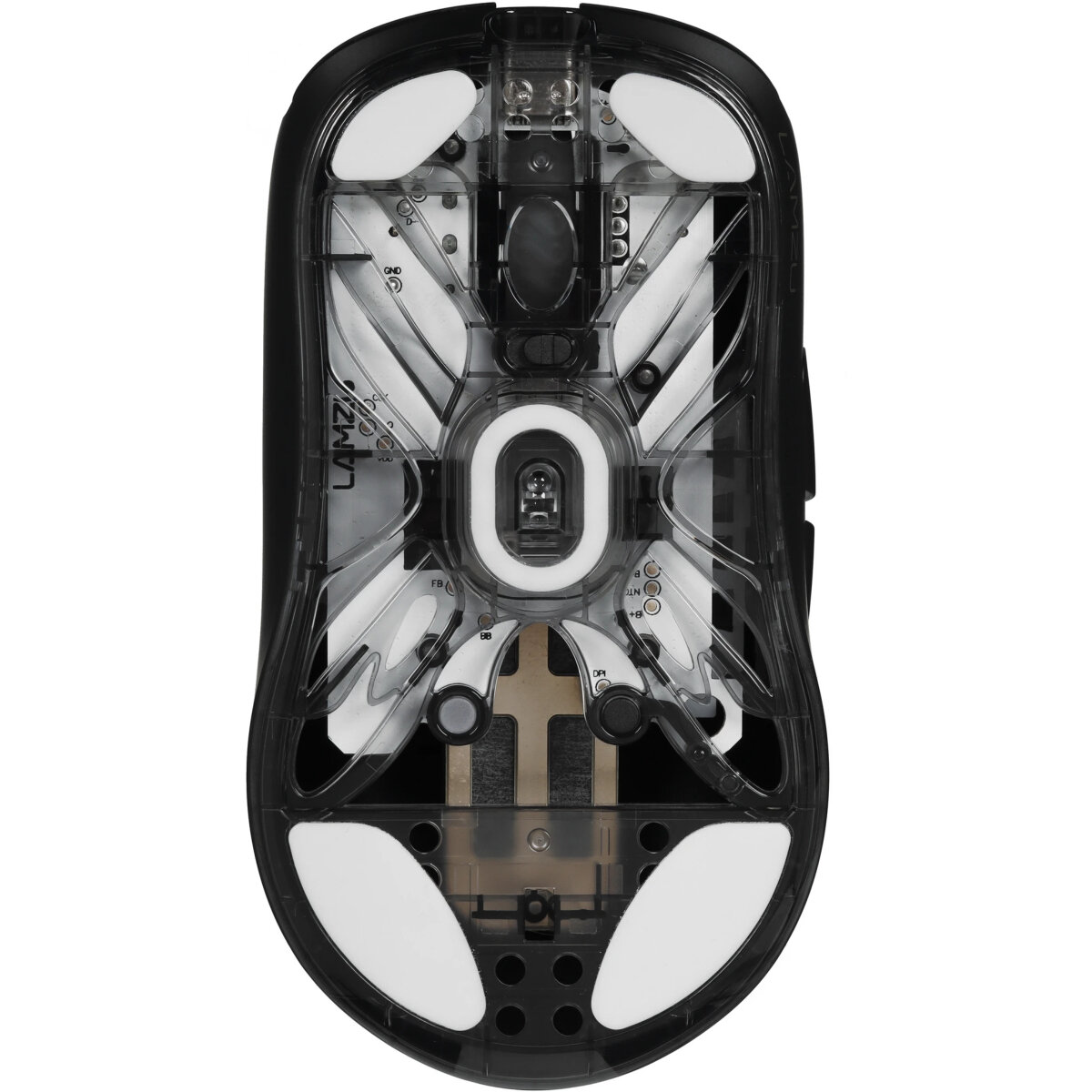 Мышь беспроводная/проводная LAMZU Atlantis V2 PRO Nordic, черный — фото 1