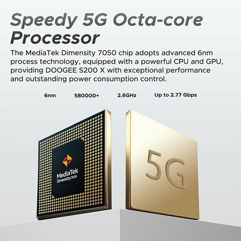Doogee Смартфон S200 X MediaTek Dimensity 7050 12/512 ГБ, зеленый — фото 1