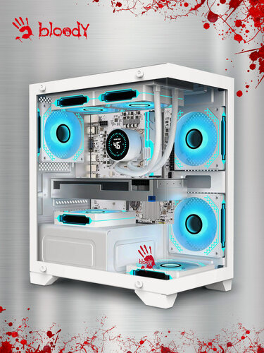 Изображение товара Корпус mATX BLOODY BD-CC103, Mini-Tower, без БП, белый [bd-cc103-wh]