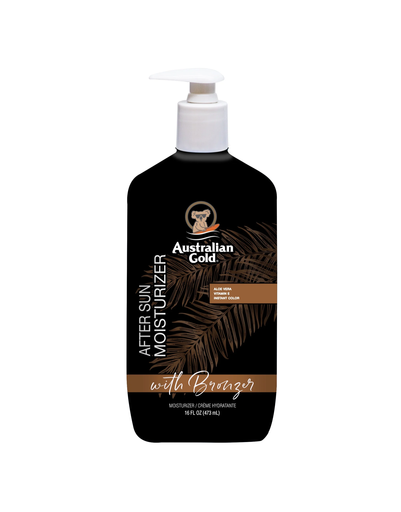 Увлажняющий крем для тела Australian Gold AfterSun Moisturizer Bronzer, с бронзирующим комплексом, 473 мл. — фото 1