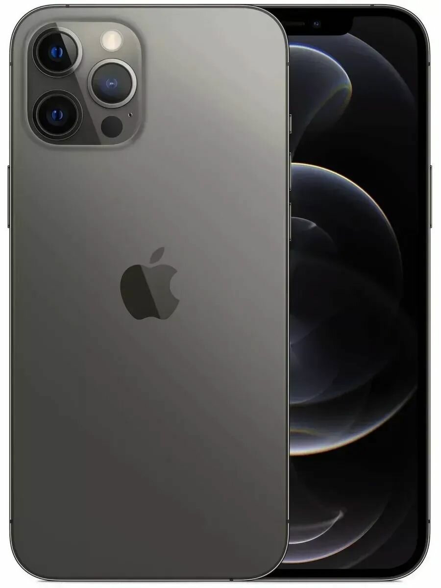 Смартфон Apple iPhone 12 PRO , 128GB, 6.7", 6 ядер A14 bionic, чёрный — фото 1