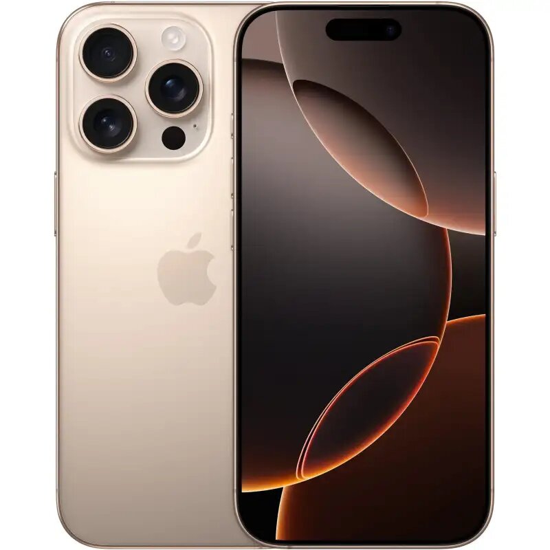 Смартфон Apple iPhone 16 Pro Max 512 ГБ (nanoSim+eSim), Desert Titanium — фото 1