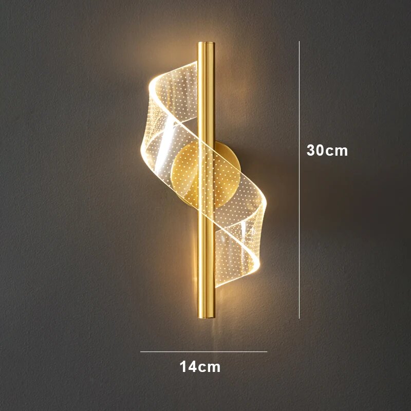 Настенный светодиодный светильник YUGUUK 3 color light Gold