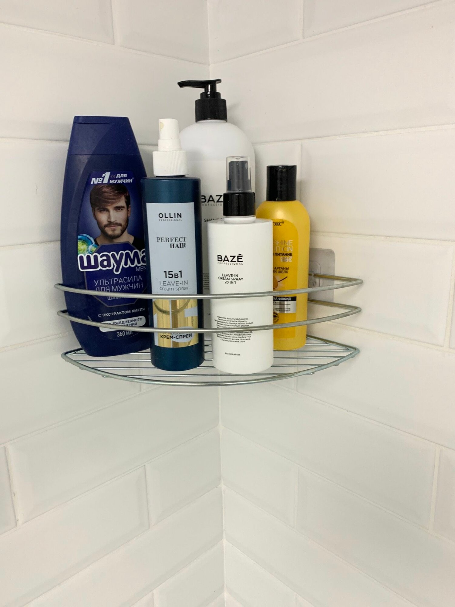 Полка в ванную комнату 1 ярусная 10х20х20см