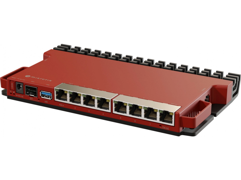 MikroTik L009UiGS-RM маршрутизатор управляемый L2, 8x1 гбит/с, SFP 1x2.5 гбит/с, 1xUSB 3.0, IP20, установка в стойку 1U