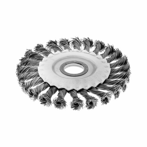 Щетка металлическая для УШМ тундра крученая проволока плоская посадка 22 мм 125 мм 364₽