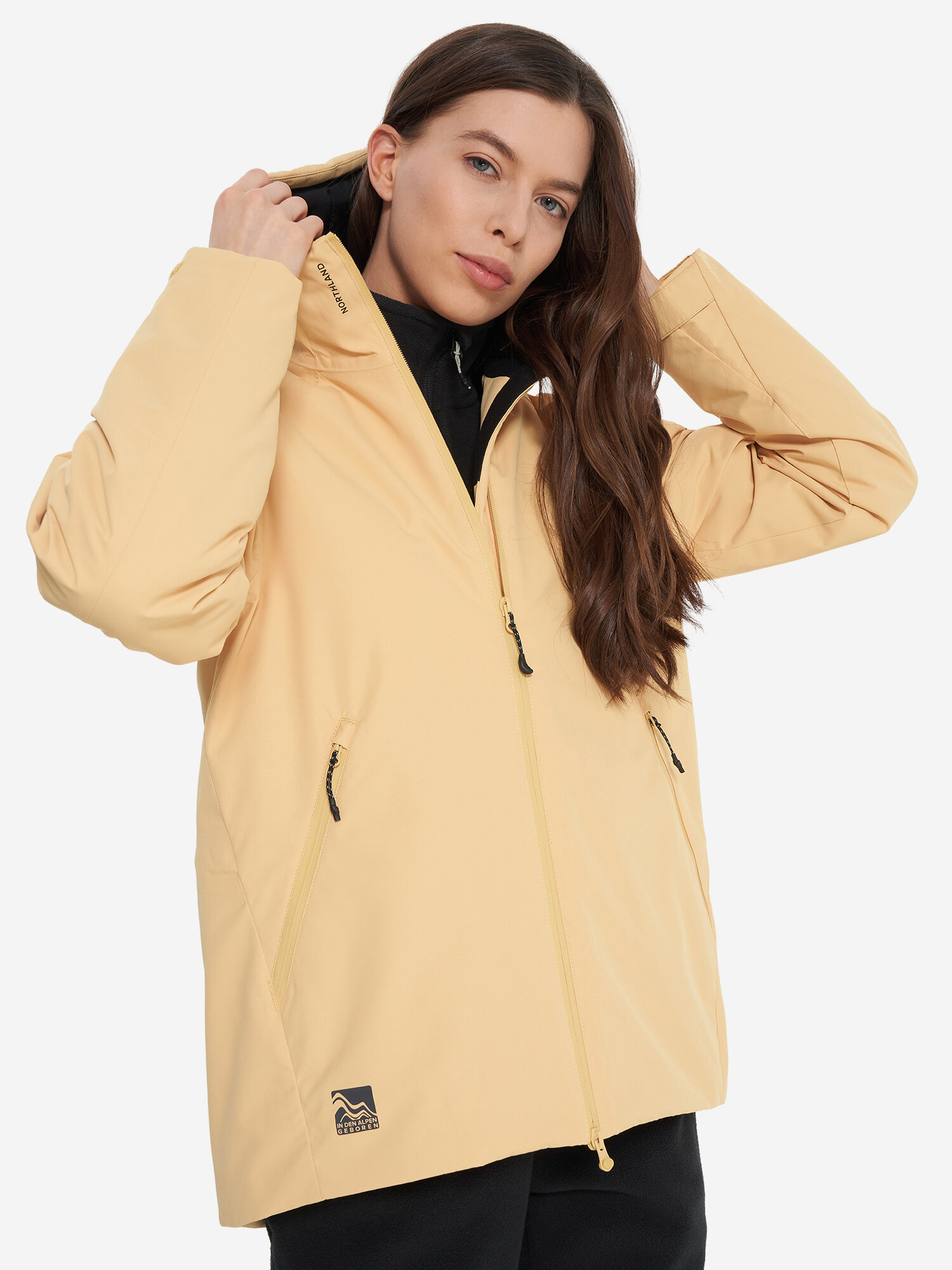 Куртка спортивная Northland Professional Women's Hiking Padded Jacket, размер 44, бежевый