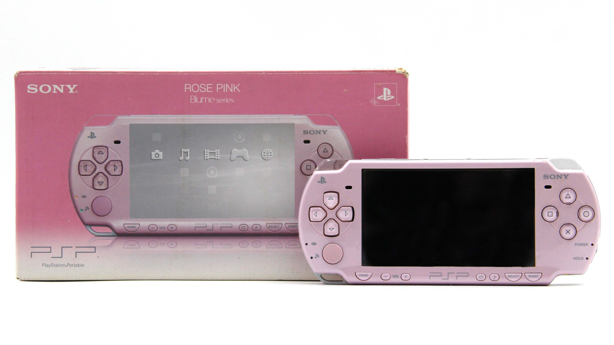 Игровая приставка Sony PSP 2000 Slim 64 Gb Rose Pink В коробке