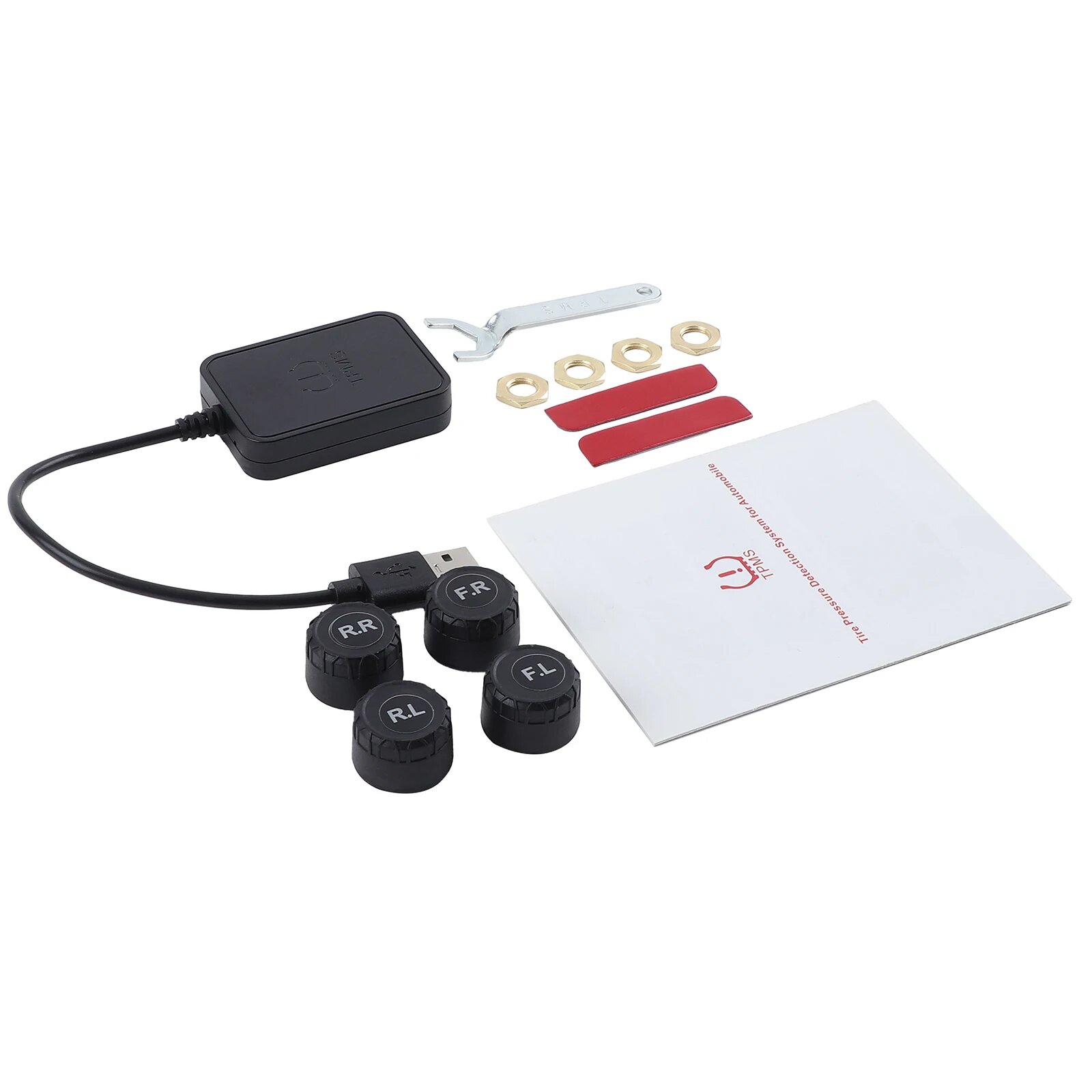 USB Android TPMS Система сигнализации контроля давления в шинах Замена положения шины Свободно Беспроводные внешние датчики, SY02 — фото 1
