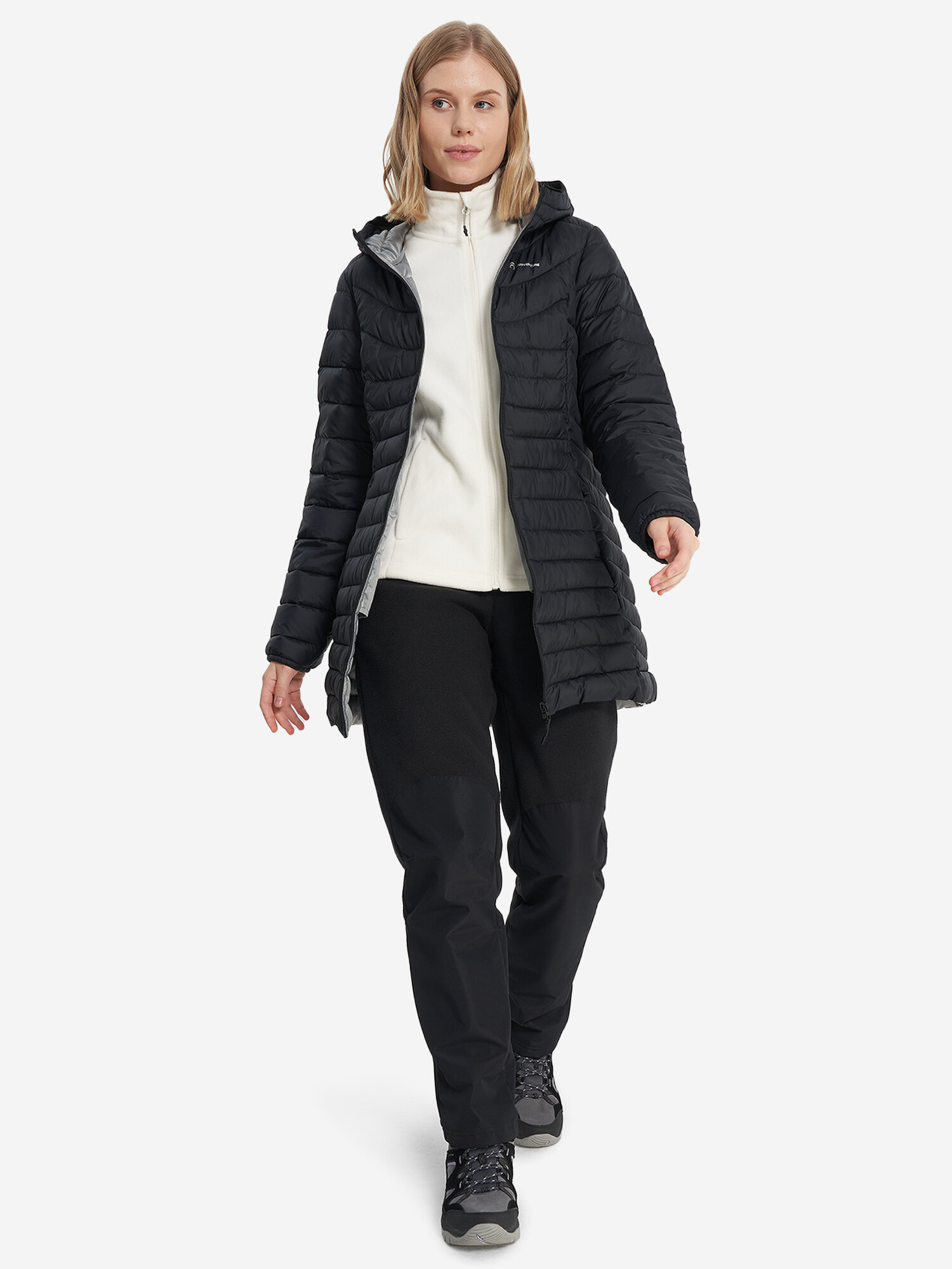 Пуховик OUTVENTURE, размер 50, черный — фото 1