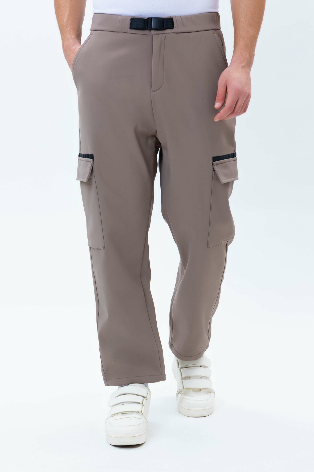 Брюки джоггеры TERRA PRO, размер 31, beige