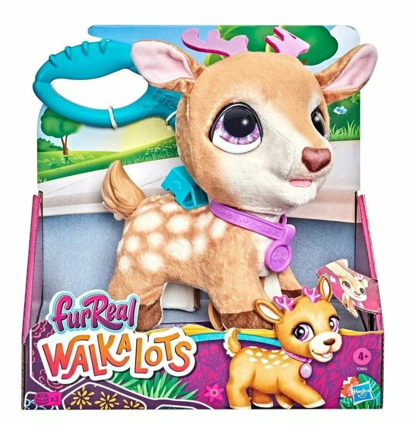 Интерактивная игрушка щенок Furreal Friends WALKALOTS Олененок на поводке (F2850)