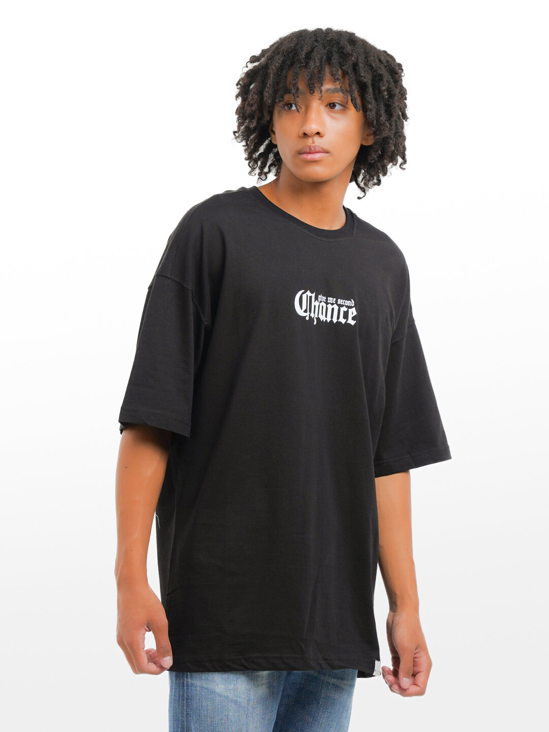 Футболка спортивная Футболка "Second Chance", арт-принт, мужская, лезвие, бунтарский стиль, черный, 1 шт., размер m, черный — фото 1