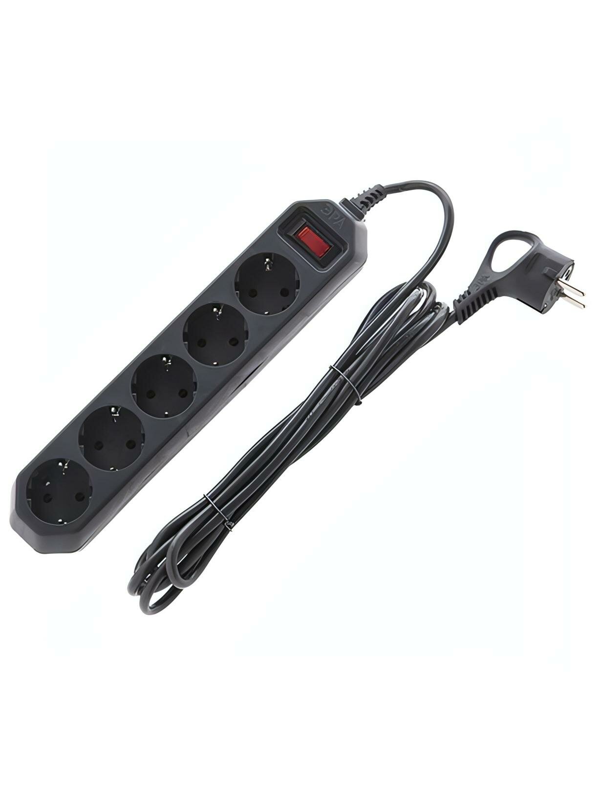 Сетевой фильтр ЭРА USF-5es-3m-B