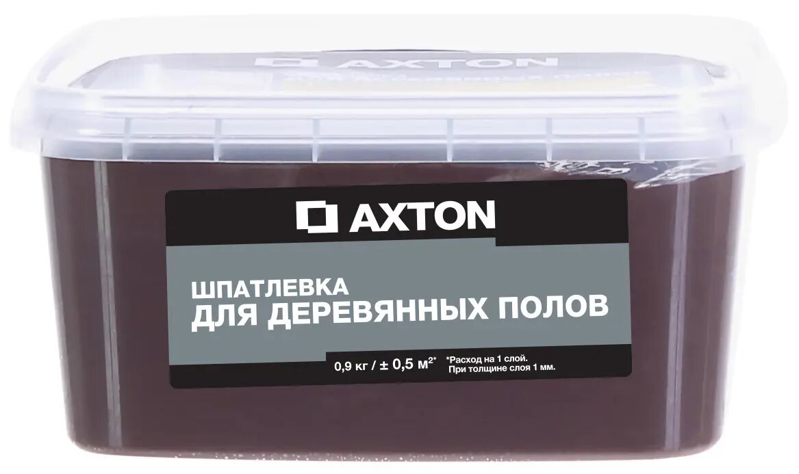 Шпатлёвка Axton для деревянных полов 0.9 кг эспрессо