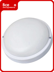 Настенно-потолочный светодиодный светильник для ЖКХ космос 15Вт 4000K 1350Лм IP65 круг, KOC_DPO15WR1.4K